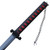 Training Latex Rubber Foam Battle Sword Larp and shoulder strap For Cosplay