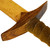 Knight Game Medieval Pretend Play Cosplay Wooden Dagger w/ Brown Genuine Leather Wrapped Handle