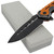 Industrial Strength Pocket Knife with Spring Assist FREE Sharpening Stone Combo