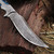 Damascus Rio Grande Lone Rider Full Tang Knife