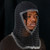 Black Chainmail Coif with Silver Ring Detailing - Comprehensive Head and Neck Protection