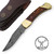 Lockback Hunt For Life Alpine Zone Damascus Knife