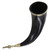 Horns of Odin Viking Drinking Horn Set with Brass Stand