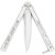 Pearl Marble Silver Butterfly Knife