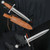King of the Archers Full Tang Arming Dagger – EN45 High Carbon Steel Blade, Genuine Leather Sheath