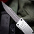 Screeching Metal Damascus Steel OTF Knife | Clip Point 15N20, 1095 High Carbon Steel Blade | FREE Nylon Sheath