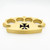Walk on the Wired Side 100% Pure Brass Knuckle Paperweight – Cross Design