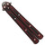 Micarta Simple Butterfly Red & Black Knife w/ ABS Belt Holster | Damascus Steel Blade | Drop Point