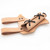 Right-Handed Medieval Hawk Wood Leather Sword Dagger Weapon Frog Costume Accessory | Natural Tan