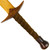 Knight Game Medieval Pretend Play Cosplay Wooden Dagger w/ Brown Genuine Leather Wrapped Handle