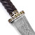 Circling Staircase Medieval Inspired Damascus Steel Ceremonial Spiral Handle Dagger Knife w/ Genuine Leather Sheath