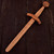 Invisible Encounter Hand Carved Dual Tone Safe Edge Sheesham Wood Pretend Play LARP Mock Combat Wooden Dagger