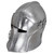 Crucial Transformation 18G Italian Medieval Inspired Visored Barbuta Helmet w/ Visor Lock & Interior Leather Lining