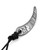 Steelspike Damascus Steel Claw Necklace w/ Adjustable Leather Cord