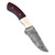 Dusk til Dawn Damascus Steel Full Tang Hunting Knife | Leather Sheath Included