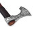 Downed and Drowned Viking Medieval Battle Axe | Decorated Blade w/ Black Leather Wrapped Handle