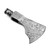 Spark Serenity: Blazing Passion Damascus Steel Peace Pipe Axe Head