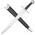 Elegant Coustille Dagger with Polished EN45 Steel Blade and Faux Leather Handle
