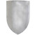 Classic European Medieval Blank Heater Shield in Polished Steel