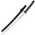 Anime Replica Sword with Stainless Steel Blade & Matte Black Scabbard