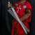Full Tang High Carbon Spring Steel Medieval Longsword with Leather Sheath