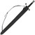 High Carbon Spring Steel Sword with Black Leather Sheath – Double-Edged Blade, Full Tang