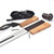 High Carbon Spring Steel Sword – Double-Edged Blade with Full Tang and Premium Leather Sheath
