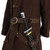Knights Templar Double Belt Sword Frog Brown