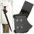 Fur-Lined Leather Sword Frog – Black Right-Handed Holder