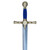 Masonic Tiler Foam Sword with Blue Handle with Katana Bokken Shinai Foam Sword Carrying Case