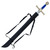 Masonic Tiler Foam Sword with Blue Handle with Katana Bokken Shinai Foam Sword Carrying Case