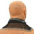 Mild Steel Butted Chainmail Collar - Leather Knitted Chainmail Gorget | Neck Protection Medieval Collar | Available In Different Colors