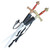 Foam LARP King Solomon Sword of Judgement with Universal Double Sword Back Strap Sheath