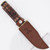 Elk Ridge Fixed Blade Hunting Knife with Wood and Bone Handle – Leather Sheath