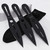 Stealth Black 3-Piece Throwing Knife Set with Nylon Sheath