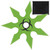 Toxic Green Biohazard Ninja Throwing Star – 6 Point Shuriken