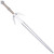 Silver Wolf Fantasy Foam Sword – Medieval Cosplay Prop