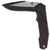 Black & Red Tactical Drop Point Spring Assisted Folding Knife