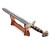 Wooden 1-Piece Sword Table Display – Single Stand Collector Rack