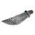 12.75" Fixed Blade Knife – Faux Damascus Steel Blade, Ornate Guard, Full Tang Outdoor Knife w/ Sheath