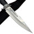 12.25" Drop Point Fixed Blade Knife – Mirror Polished Stainless Steel w/ Blood Groove, Full Tang, Hardwood Handle & Sheath