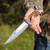 12.25" Hunting Fixed Blade Knife – Mirror Polish Stainless Steel Drop Point w/ Blood Groove, Faux Stag Handle & Sheath