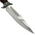 12.25" Fixed Blade Knife – Mirror Polish Stainless Steel Drop Point w/ Blood Groove, Red-Brown Hardwood Handle & Sheath