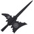 Decorative Stainless Steel Spear Ballam with Cutout Design – Black