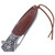 Bolstering Engraved Heritage Folding Knife with Damascus Stainless Steel Blade & Leather Sheath