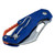 Scout & Recovery Backup Folding Knife – Blue Compact Utility Folder with Forward Swept Blade