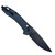 Shadowstrike Crossbar Folding Knife – Blackwashed Drop Point Blade with Ambidextrous Lock & Deep Carry Pocket Clip