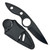 Black Fang Boot/Belt Knife – Compact Fixed Blade with Finger Ring Grip & Molded Carry Sheath