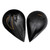 Early Medieval Visby Steel Pauldrons 16 Gauge Mild Steel Shoulder Armor Pair – Black