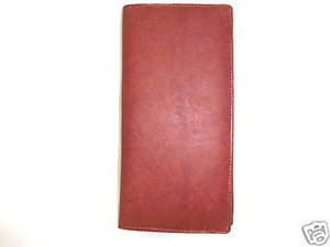 Beautiful High Quality Cowhide Leather Checkbook Wallet
